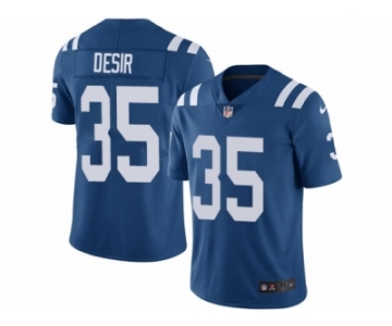 Men Nike Indianapolis Colts #35 Pierre Desir Royal Blue Team Color Vapor Untouchable Limited Player NFL Jersey