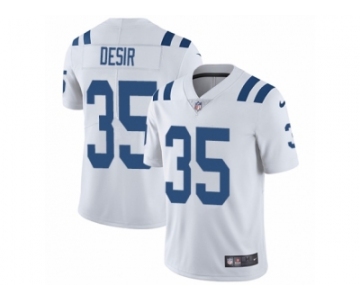 Men Nike Indianapolis Colts #35 Pierre Desir White Vapor Untouchable Limited Player NFL Jersey