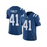 Men Nike Indianapolis Colts #41 Matthias Farley Royal Blue Team Color Vapor Untouchable Limited Player NFL Jersey