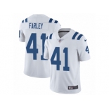 Men Nike Indianapolis Colts #41 Matthias Farley White Vapor Untouchable Limited Player NFL Jersey