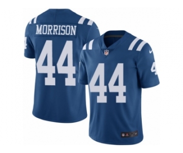 Men Nike Indianapolis Colts #44 Antonio Morrison Limited Royal Blue Rush Vapor Untouchable NFL Jersey