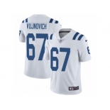 Men Nike Indianapolis Colts #67 Jeremy Vujnovich White Vapor Untouchable Limited Player NFL Jersey