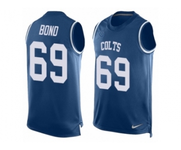 Men Nike Indianapolis Colts #69 Deyshawn Bond Limited Royal Blue Player Name & Number Tank Top NFL Jersey