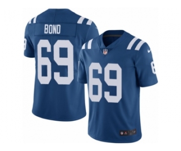 Men Nike Indianapolis Colts #69 Deyshawn Bond Royal Blue Team Color Vapor Untouchable Limited Player NFL Jersey