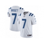 Men Nike Indianapolis Colts #7 Jacoby Brissett White Vapor Untouchable Limited Player NFL Jersey