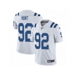 Men Nike Indianapolis Colts #92 Margus Hunt White Vapor Untouchable Limited Player NFL Jersey