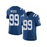 Men Nike Indianapolis Colts #99 Al Woods Limited Royal Blue Rush Vapor Untouchable NFL Jerse