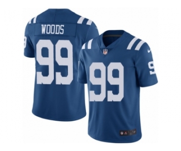 Men Nike Indianapolis Colts #99 Al Woods Limited Royal Blue Rush Vapor Untouchable NFL Jerse