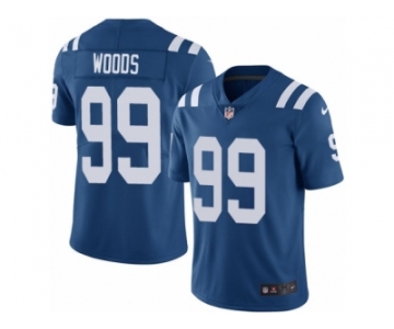 Men Nike Indianapolis Colts #99 Al Woods Royal Blue Team Color Vapor Untouchable Limited Player NFL Jersey