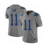 Men's Indianapolis Colts #11 Deon Cain Limited Gray Inverted Legend Football Jersey