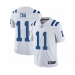 Men's Indianapolis Colts #11 Deon Cain White Vapor Untouchable Limited Player Football Jersey