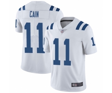 Men's Indianapolis Colts #11 Deon Cain White Vapor Untouchable Limited Player Football Jersey