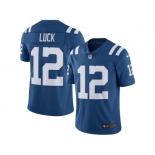 Men's Indianapolis Colts #12 Andrew Luck Nike Royal Color Rush Limited Jersey