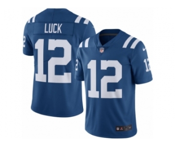 Men's Indianapolis Colts #12 Andrew Luck Nike Royal Color Rush Limited Jersey