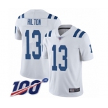 Men's Indianapolis Colts #13 T.Y. Hilton White Vapor Untouchable Limited Player 100th Season Football Jersey