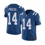 Men's Indianapolis Colts #14 Zach Pascal Limited Royal Blue Rush Vapor Untouchable Football Jersey