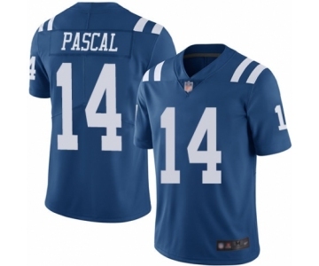 Men's Indianapolis Colts #14 Zach Pascal Limited Royal Blue Rush Vapor Untouchable Football Jersey