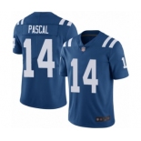 Men's Indianapolis Colts #14 Zach Pascal Royal Blue Team Color Vapor Untouchable Limited Player Football Jersey