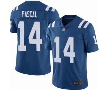 Men's Indianapolis Colts #14 Zach Pascal Royal Blue Team Color Vapor Untouchable Limited Player Football Jersey