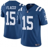 Men's Indianapolis Colts #15 Joe Flacco Blue Vapor Limited Football Stitched Jersey