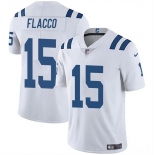 Men's Indianapolis Colts #15 Joe Flacco White Vapor Limited Football Stitched Jersey