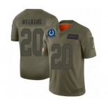 Men's Indianapolis Colts #20 Jordan Wilkins Limited Camo 2019 Salute to Service Football Jersey