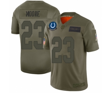 Men's Indianapolis Colts #23 Kenny Moore Limited Camo 2019 Salute to Service Football Jersey