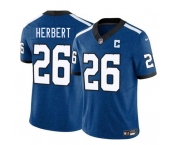 Men's Indianapolis Colts #26 Khalil Herbert Blue 2025 F.U.S.E. Throwback Vapor Limited Football Stitched Jersey