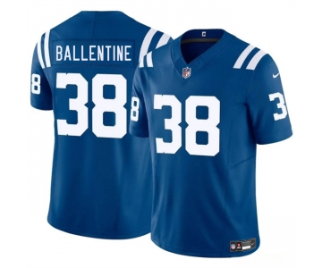 Men's Indianapolis Colts #38 Corey Ballentine Blue 2025 F.U.S.E. Vapor Limited Football Stitched Jersey