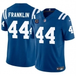 Men's Indianapolis Colts #44 Zaire Franklin Blue 2024 F.U.S.E. With 4-Star C Patch Vapor Limited Stitched Football Jersey