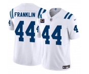 Men's Indianapolis Colts #44 Zaire Franklin White 2024 F.U.S.E. With 4-Star C Patch Vapor Limited Stitched Football Jersey