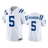 Men's Indianapolis Colts #5 Anthony Richardson White 2024 F.U.S.E. With 2-Star C Patch Vapor Limited Stitched Football Jersey