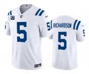 Men's Indianapolis Colts #5 Anthony Richardson White 2024 F.U.S.E. With 2-Star C Patch Vapor Limited Stitched Football Jersey