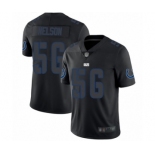 Men's Indianapolis Colts #56 Quenton Nelson Limited Black Rush Impact Football Jersey