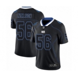 Men's Indianapolis Colts #56 Quenton Nelson Limited Lights Out Black Rush Football Jersey