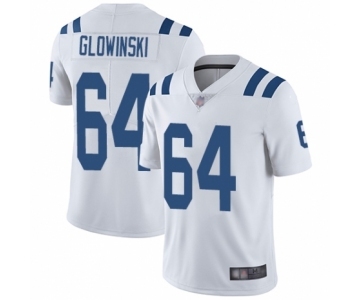 Men's Indianapolis Colts #64 Mark Glowinski White Vapor Untouchable Limited Player Football Jersey