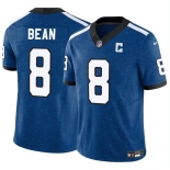 Men's Indianapolis Colts #8 Jason Bean Blue 2024 F.U.S.E. Throwback Vapor Limited Stitched Football Jersey