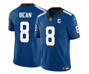 Men's Indianapolis Colts #8 Jason Bean Blue 2024 F.U.S.E. Throwback Vapor Limited Stitched Football Jersey