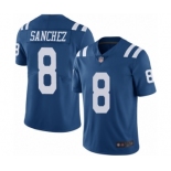 Men's Indianapolis Colts #8 Rigoberto Sanchez Limited Royal Blue Rush Vapor Untouchable Football Jersey