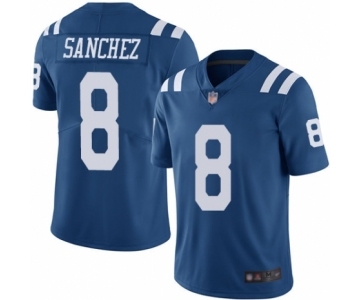 Men's Indianapolis Colts #8 Rigoberto Sanchez Limited Royal Blue Rush Vapor Untouchable Football Jersey