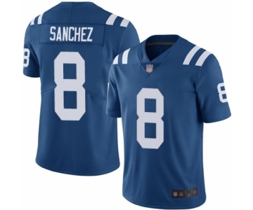 Men's Indianapolis Colts #8 Rigoberto Sanchez Royal Blue Team Color Vapor Untouchable Limited Player Football Jersey