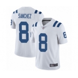 Men's Indianapolis Colts #8 Rigoberto Sanchez White Vapor Untouchable Limited Player Football Jersey