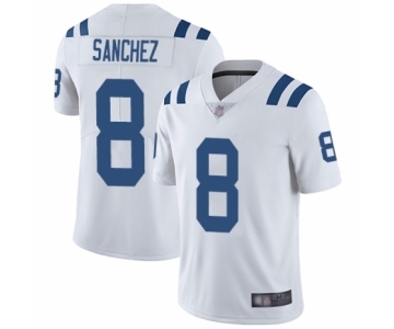 Men's Indianapolis Colts #8 Rigoberto Sanchez White Vapor Untouchable Limited Player Football Jersey