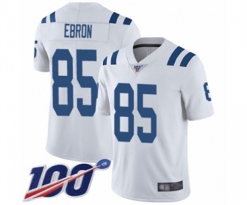 Men's Indianapolis Colts #85 Eric Ebron White Vapor Untouchable Limited Player 100th Season Football Jersey