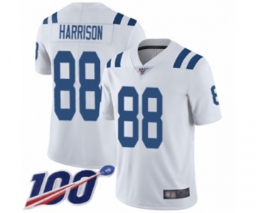 Men's Indianapolis Colts #88 Marvin Harrison White Vapor Untouchable Limited Player 100th Season Football Jersey