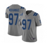 Men's Indianapolis Colts #97 Al-Quadin Muhammad Limited Gray Inverted Legend Football Jersey