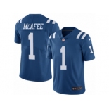 Men's Nike Indianapolis Colts #1 Pat McAfee Limited Royal Blue Rush NFL Jersey