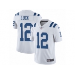 Men's Nike Indianapolis Colts #12 Andrew Luck Vapor Untouchable Limited White NFL Jersey