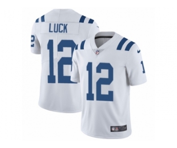 Men's Nike Indianapolis Colts #12 Andrew Luck Vapor Untouchable Limited White NFL Jersey