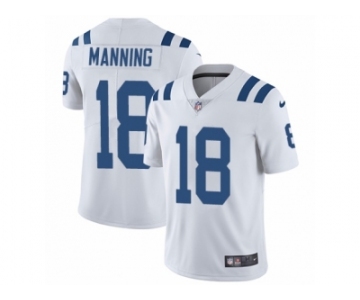 Men's Nike Indianapolis Colts #18 Peyton Manning Vapor Untouchable Limited White NFL Jersey